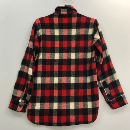 美品◆ウールリッチ シャツジャケット 70年代 三角タグ チェック ウール メンズ サイズS wool rich 【AFA16】