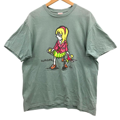 美品◆シュプリーム Tシャツ スージーガール コットン メンズ サイズL カーキ Supreme 【AFB8】