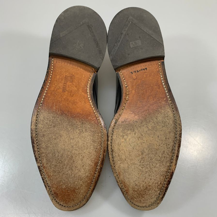 アレンエドモンズ ストレートチップ ダービー メンズ ブラック サイズUS7.5D Allen Edmonds ビジネスシューズ 約25.5cm【LA】【中古】