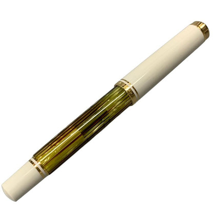ペリカン 万年筆 スーベレーン ホワイトトータス ストライプ ペン先14C-585 F字 PELIKAN Souveran【AFI15】