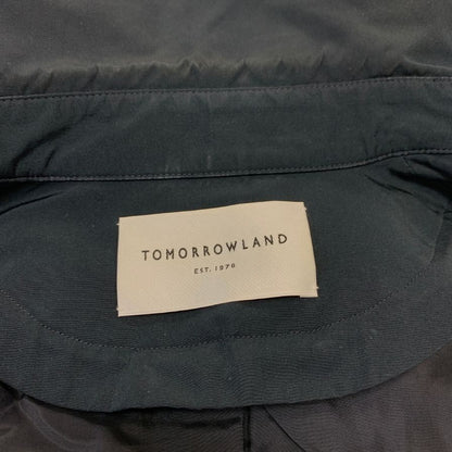 美品◆トゥモローランド トレンチコート ポリエステル コットン ブラック  サイズ36 tomorrowland 【AFA22】