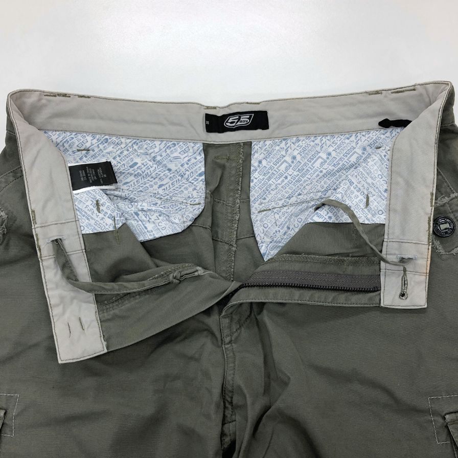 ディーゼル ミリタリー カーゴパンツ 短パン ショートパンツ メンズ サイズ32 カーキ DIESEL 【AFB28】
