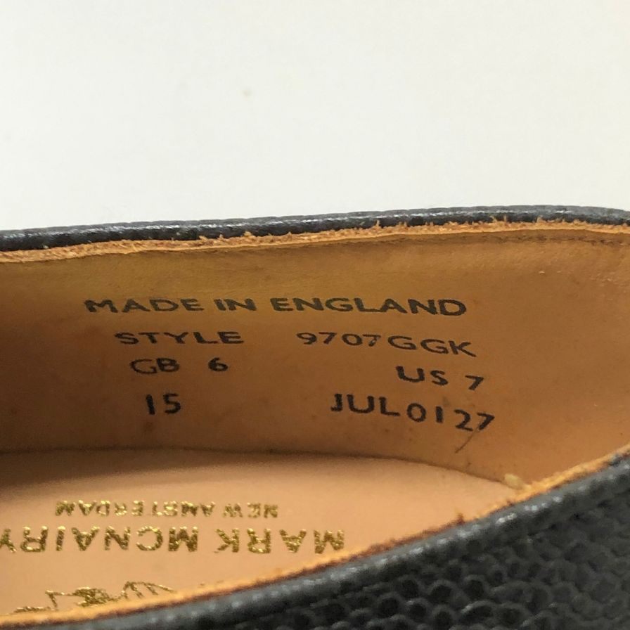 マーク マクナイリー  シボレザー ダブルモンク ブラック サイズ6 MARK MCNAIRY 約25.0cm【AFD40】