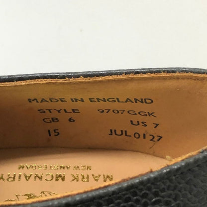 マーク マクナイリー  シボレザー ダブルモンク ブラック サイズ6 MARK MCNAIRY 約25.0cm【AFD40】