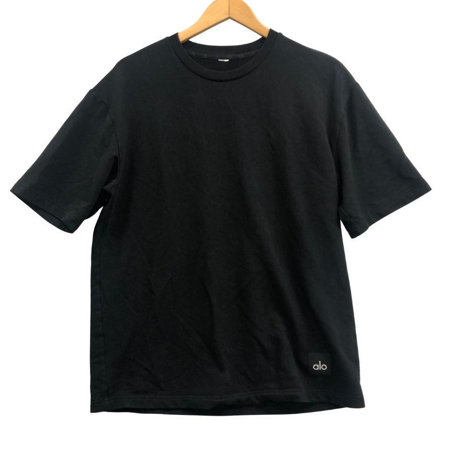 美品◆アロ 半袖Tシャツ ロゴ ブラック メンズ サイズ不明 alo 【AFB14】