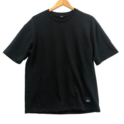 美品◆アロ 半袖Tシャツ ロゴ ブラック メンズ サイズ不明 alo 【AFB14】