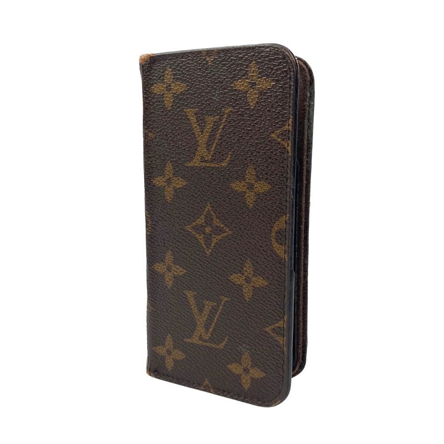 ルイヴィトン モノグラム スマホケース アイフォン10 ブラウン Louis Vuitton