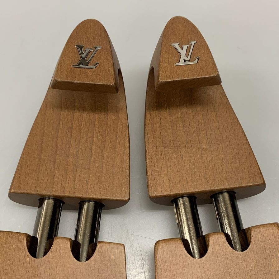 ルイヴィトン シューツリー ブラウン 木製 サイズ6 LOUIS VUITTON 約24.5cm【AFC47】