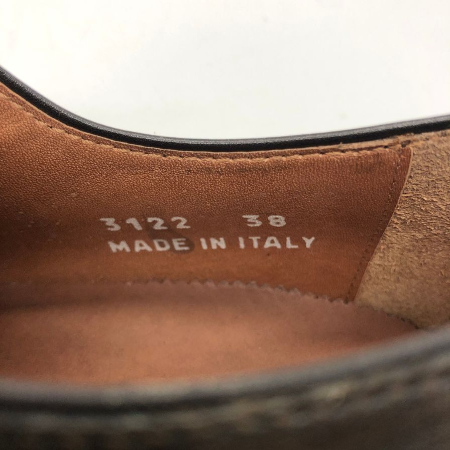 ベッタチーニ レザーシューズ ホールカット 3122 メダリオン メンズ ブラウン系 サイズ38 BETTACCINI 約24.0cm【PTM1】