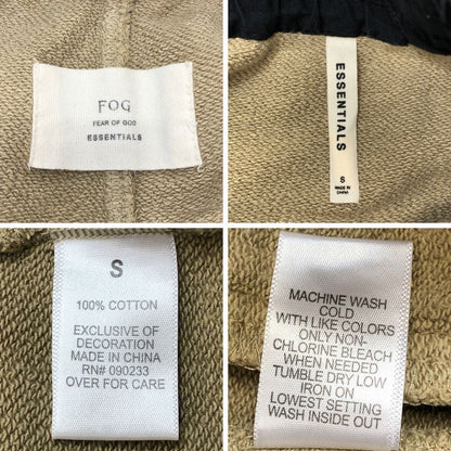 フィアオブゴッド エッセンシャルズ ショートパンツ スウェット ベージュ メンズ サイズS FEAR OF GOD ESSENTIALS 【AFB7】