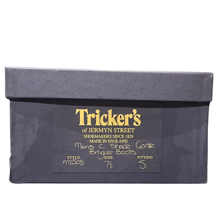 トリッカーズ レザーシューズ カントリーブーツ レースアップ モールトン M2508 メンズ ブラウン サイズUK7.5 Tricker's MALTON  約26.5cm【LA】【中古】