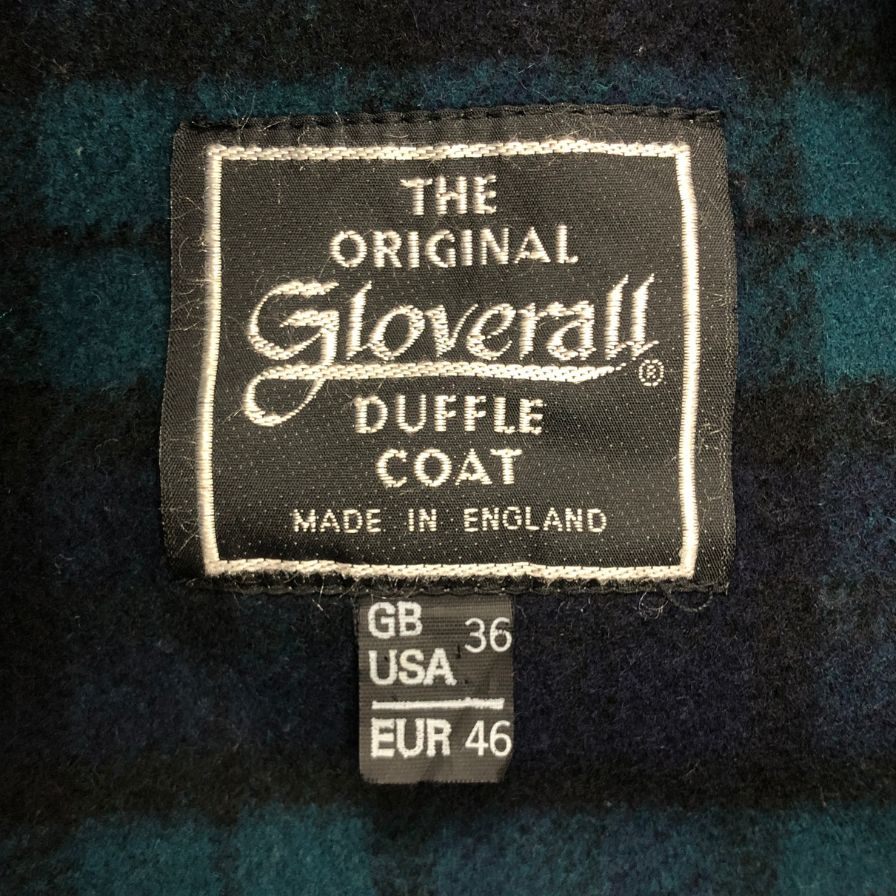 美品◆グローバーオール ダッフルコート 80S イングランド製 ネイビー ウール メンズ サイズUS36 gloverall 【AFA7】