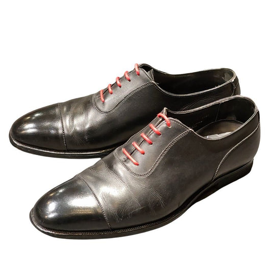 クロケット＆ジョーンズ コノート 旧ロゴ ストレートチップ ブラック サイズUK10.5E CROCKETT&JONES ビジネスシューズ 約29.5cm【LA】【中古】