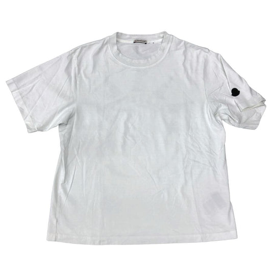 中古◆モンクレール アリシアキーズ Tシャツ バックプリント ユニセックス サイズ2 ホワイト Moncler×Alicia Keys 【AFB38】