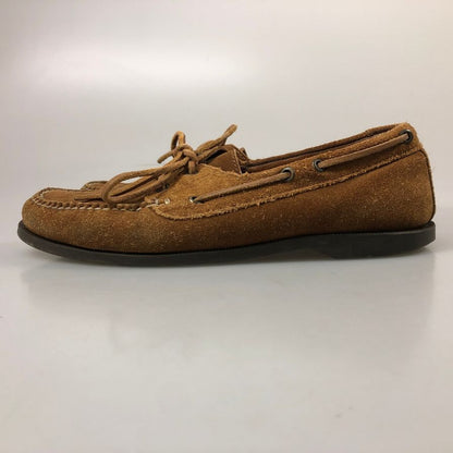 ユナイテッドアローズ デッキシューズ モカシン スエード ブラウン メンズ サイズ8.5 UNITED ARROWS 約26.5cm【AFC53】