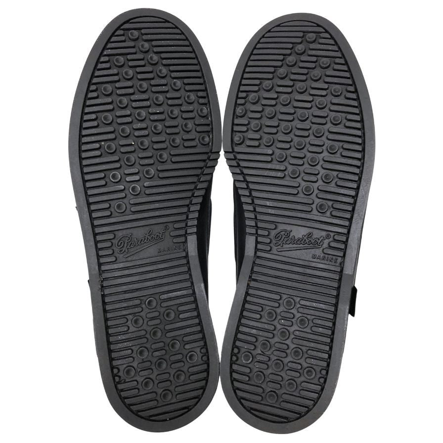 パラブーツ レザーデッキシューズ バース ブラック メンズ UK8 PARABOOT BARTH デッキシューズ 約26.5cm【LA】【中古】
