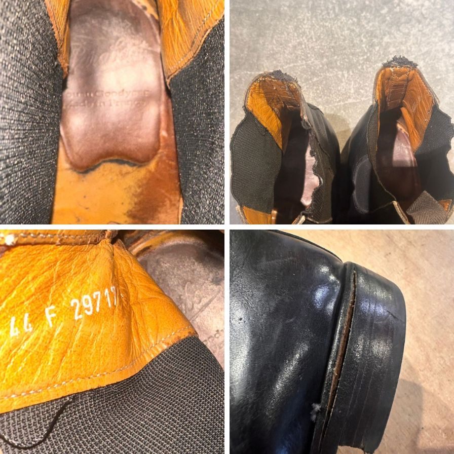 パラブーツ サイドゴアブーツ カーフ ブラック サイズ44 PARABOOT ブーツ 約28.5cm【LA】【中古】