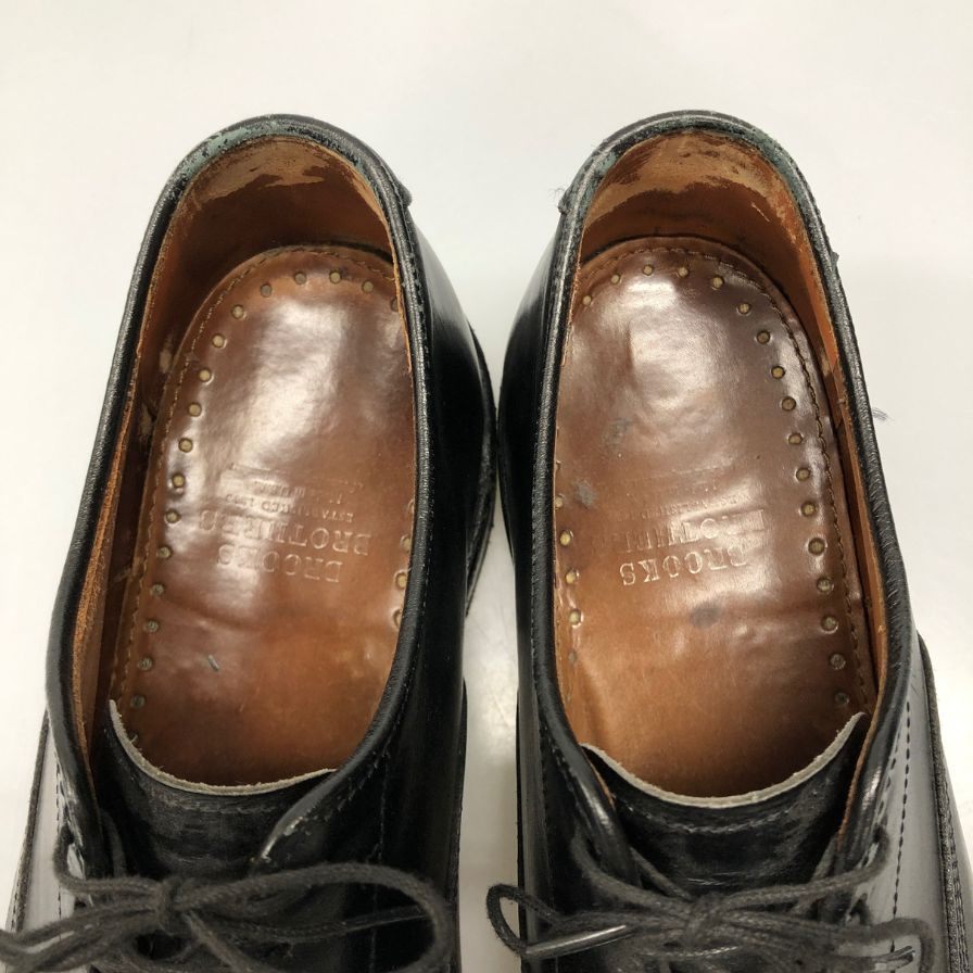 ブルックスブラザーズ パンチドキャップトゥ メンズ ブラック サイズ 7 Brooks Brothers 約25.5cm【AFC1】