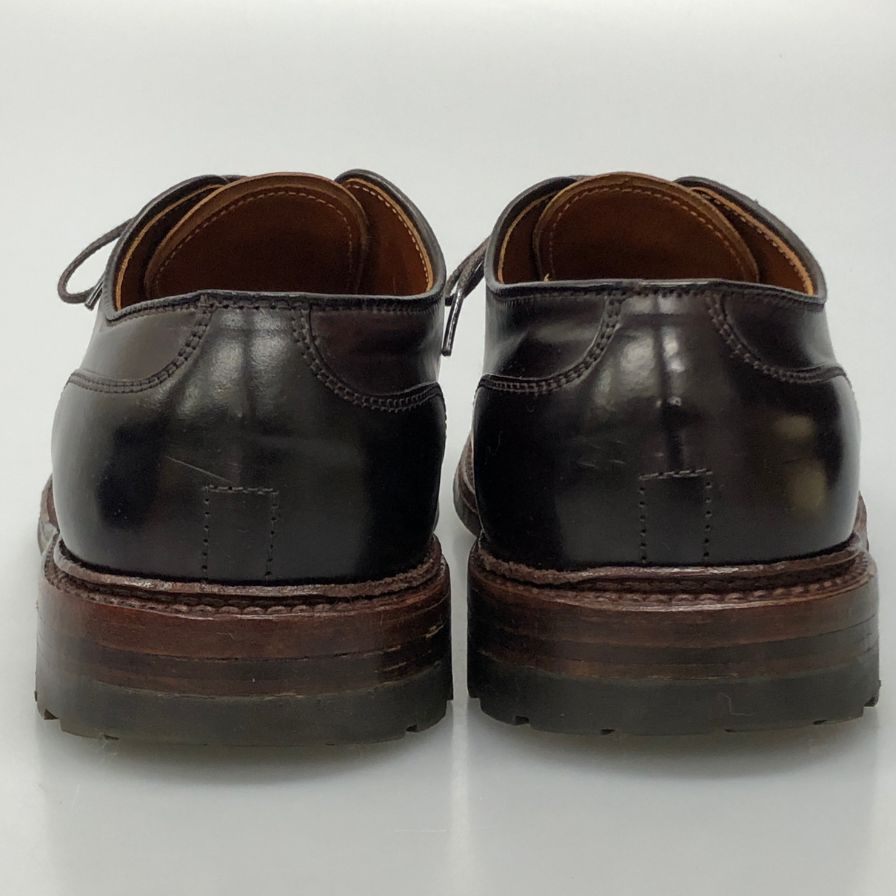 オールデン ブローグ別注 D85160 外羽根 キャップトゥ― コードバン メンズ サイズ US6 ダークブラウン  ALDEN ビジネスシューズ 約24.0cm【LA】【中古】