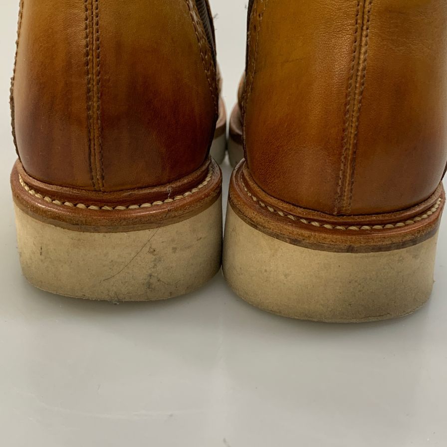 グレンソン チェルシーブーツ サイドゴア ベージュ系 メンズ サイズ5 GRENSON ブーツ 約24.0cm【LA】【中古】