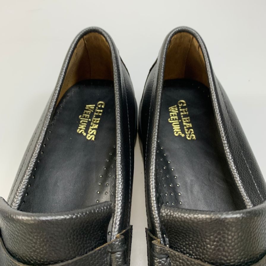 ジーエイチバス タッセルローファー ウィージャンズ ラーソン シボレザー サイズ10 メンズ ブラック G.H.Bass&Co. WEEJUNS LARSON 約28.0cm【AFD14】