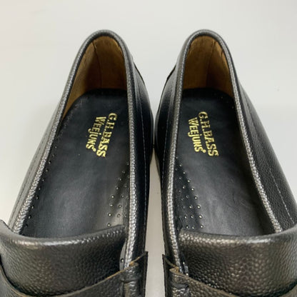 ジーエイチバス タッセルローファー ウィージャンズ ラーソン シボレザー サイズ10 メンズ ブラック G.H.Bass&Co. WEEJUNS LARSON 約28.0cm【AFD14】