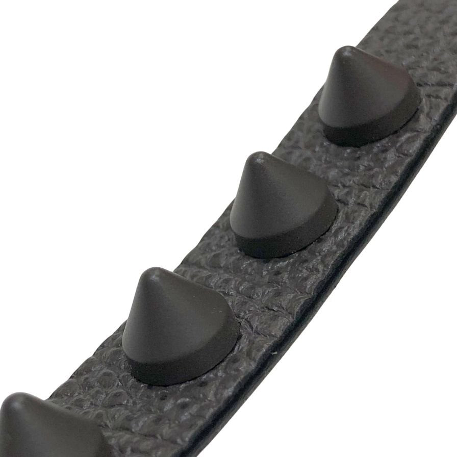 クリスチャンルブタン レザーブレスレット スタッズ ブラウン×レッド レディース Christian Louboutin