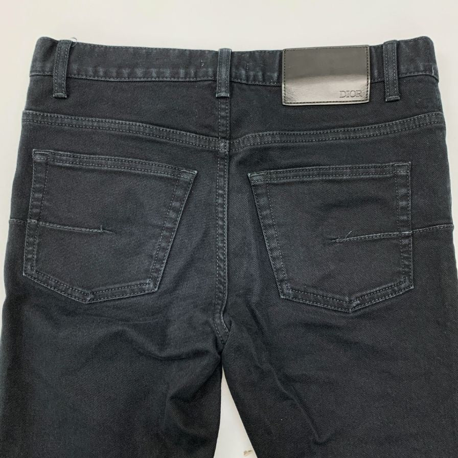 ディオール オム 22SS デニムパンツ ボタンフライ ブラック