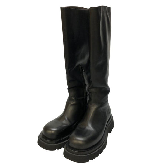 ボッテガヴェネタ ロングブーツ レザー ブラック レディース サイズ 37 BOTTEGA VENETA 約24.0cm【AFI30】