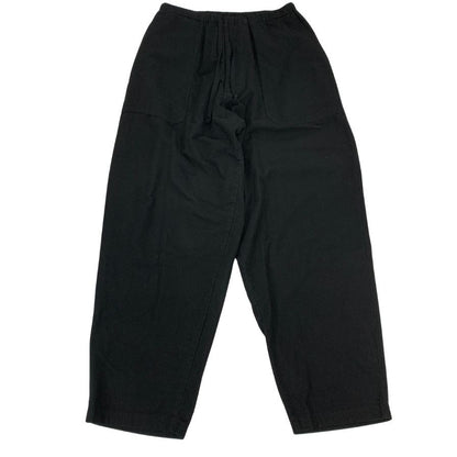 コモリ 25AW コットンネルテーパードパンツ ブラック メンズ サイズ2 C03-03024 COMOLI 【AFB10】