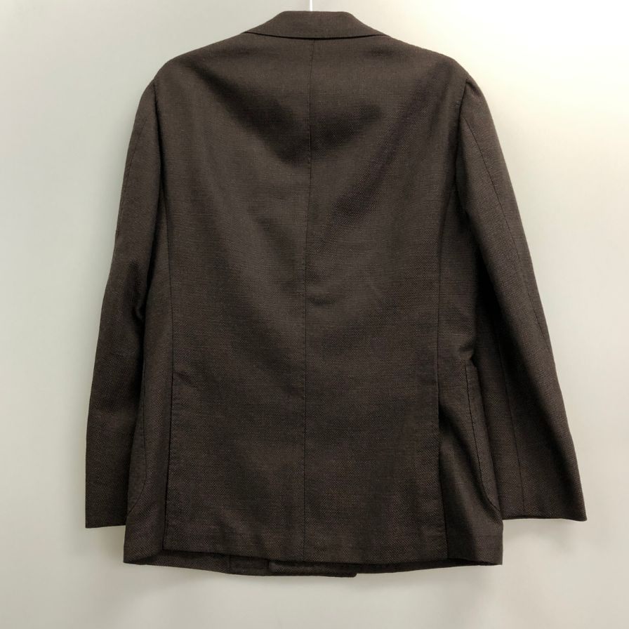 美品◆リングジャケット マイスター ダブルジャケット ウール100% 日本製 本切羽 サイドベンツ メンズ サイズ46 ブラウン RING JACKET 【AFF23】