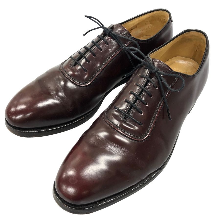 ジョンストン＆マーフィー レザーシューズ プレーントゥ 38878 サイズUS9D ボルドー Johnston and Murphy 約27.0cm【AFC28】