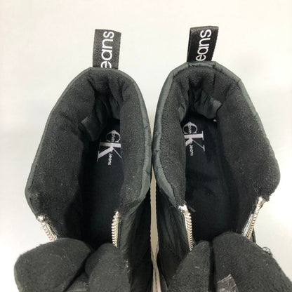 カルバンクライン ジーンズ ハイカットスニーカー ジップ メリーナ ブラック レディース サイズ5.5M Calvin Klein Jeans 約22.5cm【AFC43】