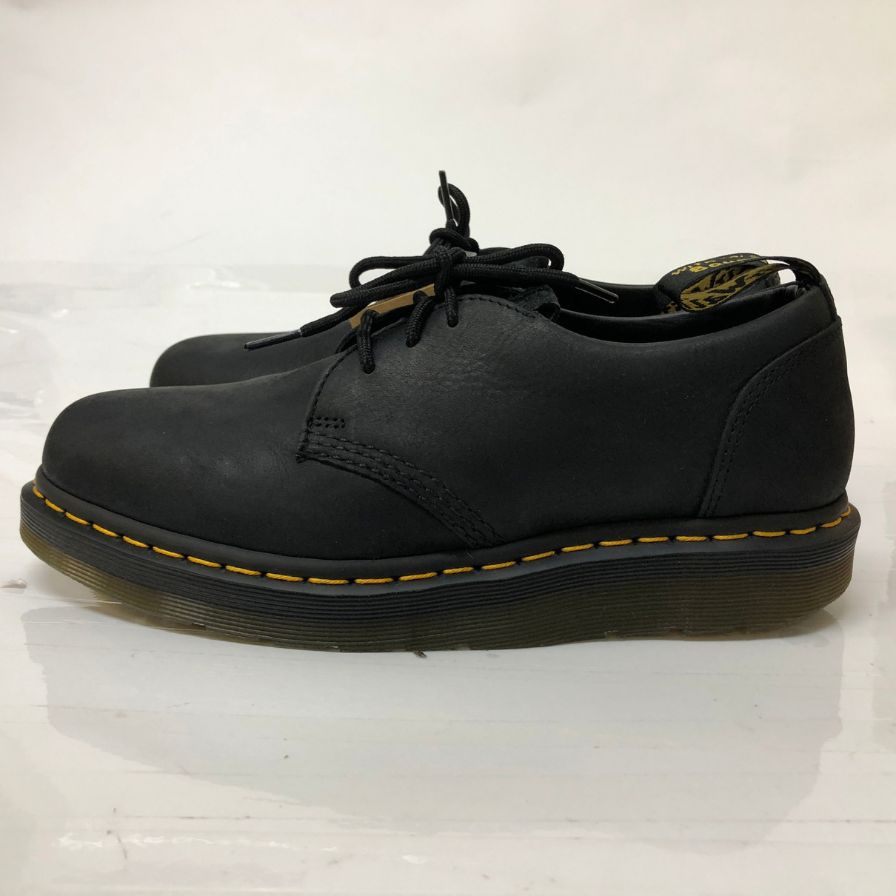 ドクターマーチン 26592001 バーマン ローカット 3ホールレザーシューズ ワイオミングレザー ブラック US9 メンズ Dr.Martens BERMAN LO 約27.0cm【AFD4】