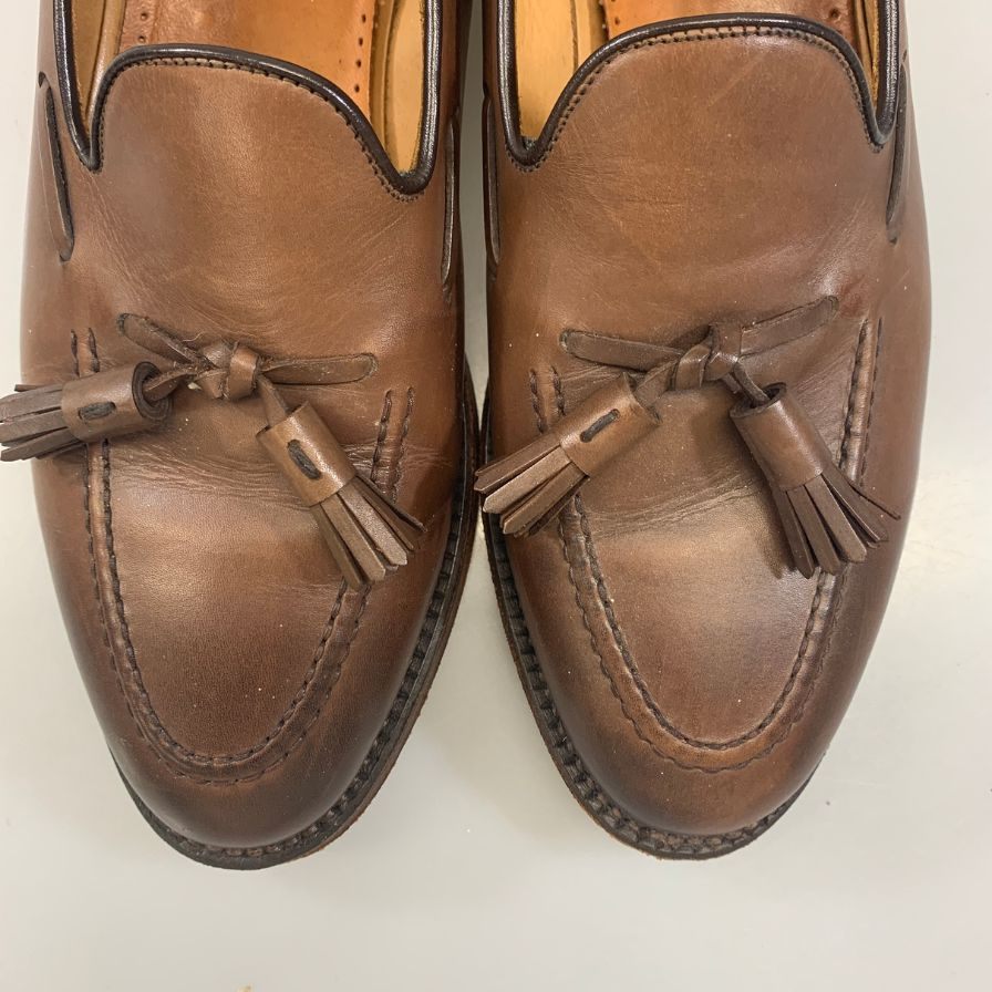 ポロ ラルフローレン レザーシューズ タッセルローファー 日本製 メンズ サイズ26cm ブラウン Polo Ralph Lauren 約26.0cm【AFC6】