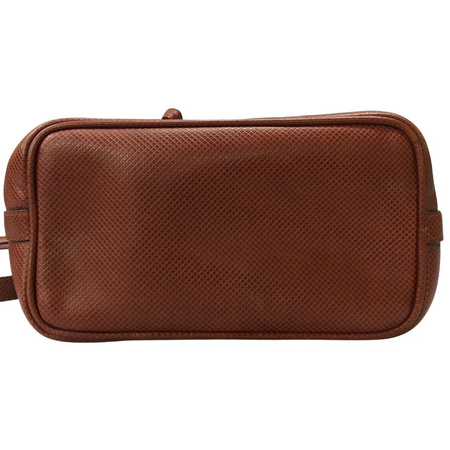 ボッテガヴェネタ ショルダーバッグ 巾着型 レザー ゴールド金具 ブラック BOTTEGA VENETA【AFE6】