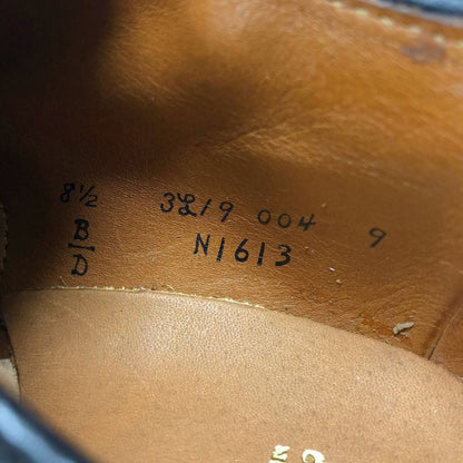 オールデン レザーシューズ N1613 モックトゥ モディファイドラスト シボ革 ブラック メンズ サイズ8.5D ALDEN ビジネスシューズ 約26.5cm【LA】【中古】