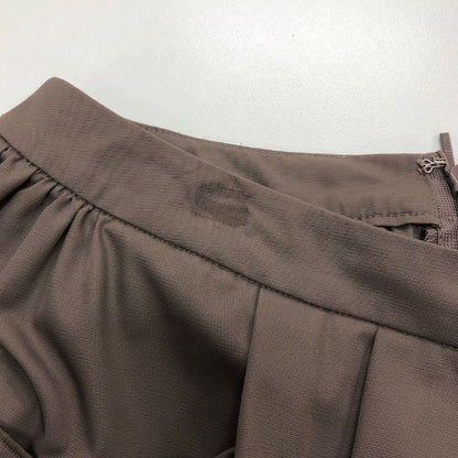 ルネ フレアスカート ミニ ポケット デザイン ブラウン系 レディース サイズ38 Rene【AFB18】