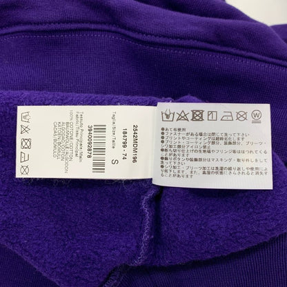 中古◆エムエスジーエム トレーナー スクエアロゴ スウェット レディース サイズS パープル  MSGM 【AFB36】