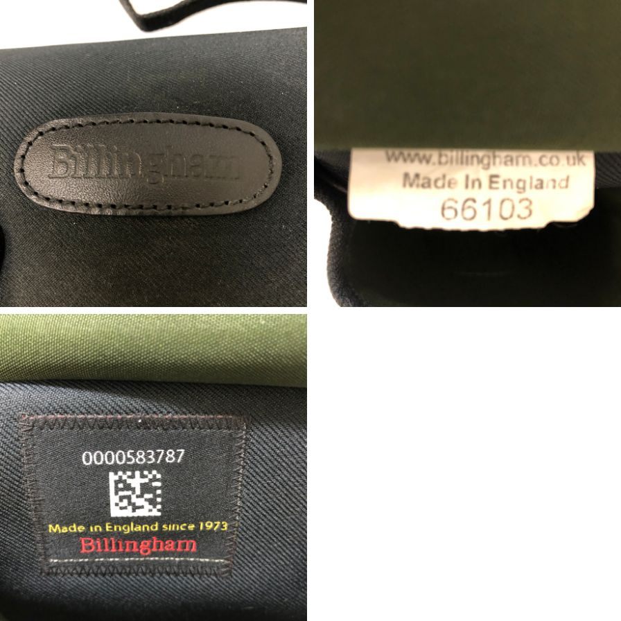 ビリンガム カメラバッグ ハドレースモール キャンバス×レザー ブラック Billingham【AFE3】【中古】