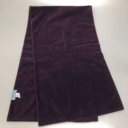 プラダ マフラー ベロア パープル コットン ユニセックス PRADA【AFI21】