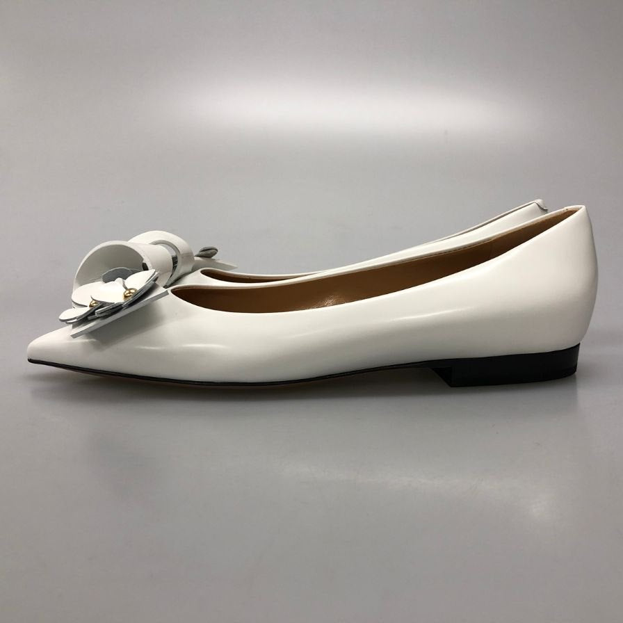 ペリーコ パンプス フラワーモチーフ ホワイト系 35 PELLICO 約21.5cm【AFD9】