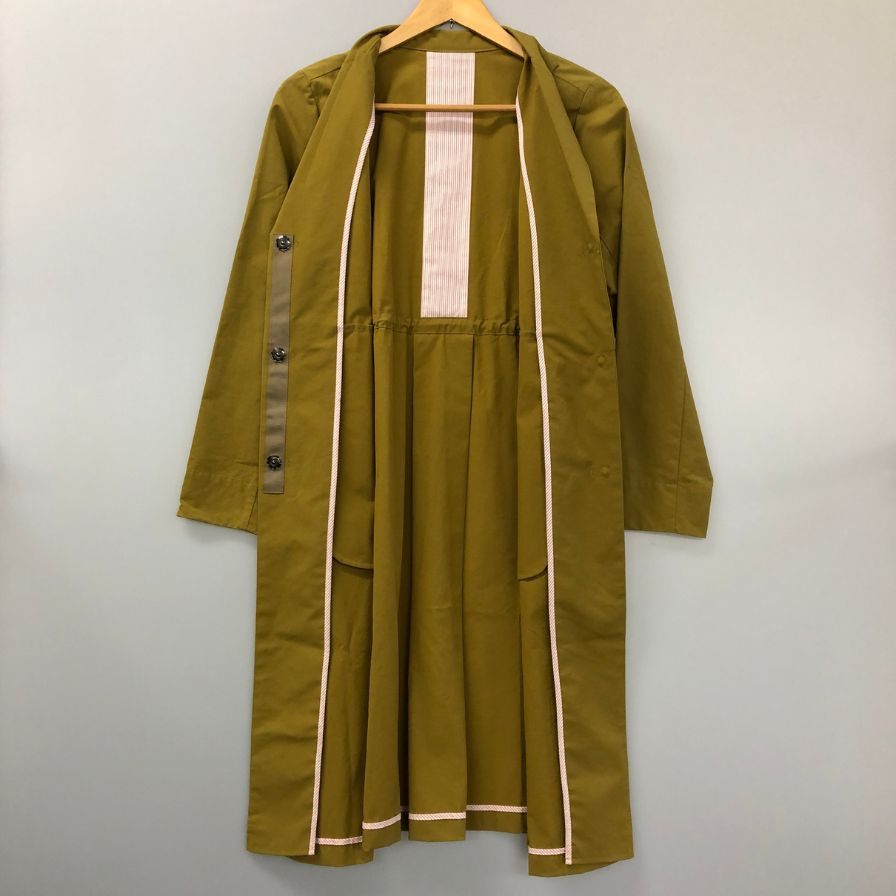 中古◆ミーニャキラキラ コート チェスターコート オープンカラー レディース ブラウン系 サイズM MINHA KILA KILA 【AFB3】