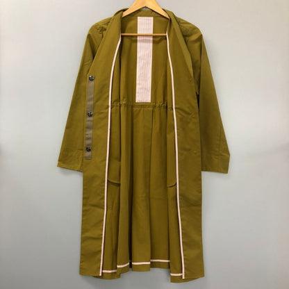 中古◆ミーニャキラキラ コート チェスターコート オープンカラー レディース ブラウン系 サイズM MINHA KILA KILA 【AFB3】