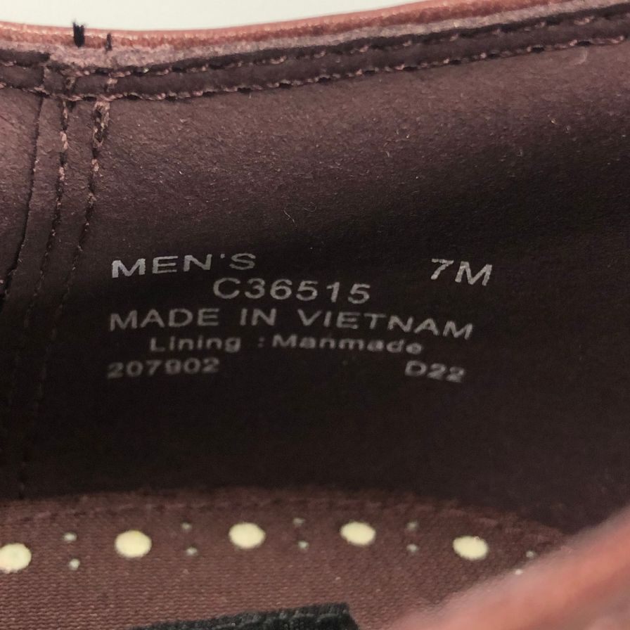 コールハーン レザーシューズ レザーシューズ オリジナルグランド ロングウィングオックスフォード ザイズ7 ブラウン メンズ COLE HAAN 約25.5cm【AFC3】