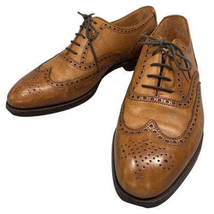 クロケット＆ジョーンズ フルブローグ ダウニング DOWNING 330ラスト メンズ ブラウン サイズUK7.5E  Crockett & Jones 約26.0cm【AFC4】