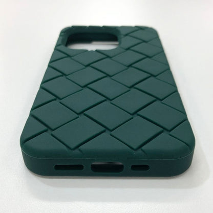 ボッテガヴェネタ iPhoneケース iPhone15Pro ラバー イントレチャート グリーン系 BOTTEGA VENETA【AFI10】【中古】