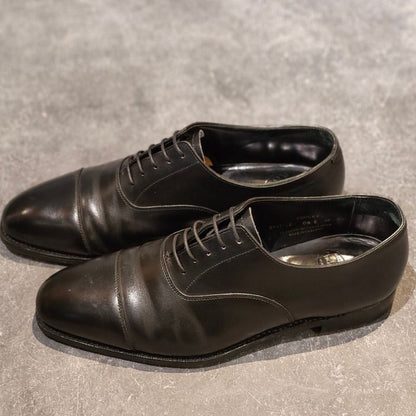クロケット&ジョーンズ レザーシューズ ストレートチップ オードリー 377ラスト メンズ 6.5E ブラック系 29447 CROCKETT&JONES AUDLEY ビジネスシューズ 約25.0cm【LA】【中古】