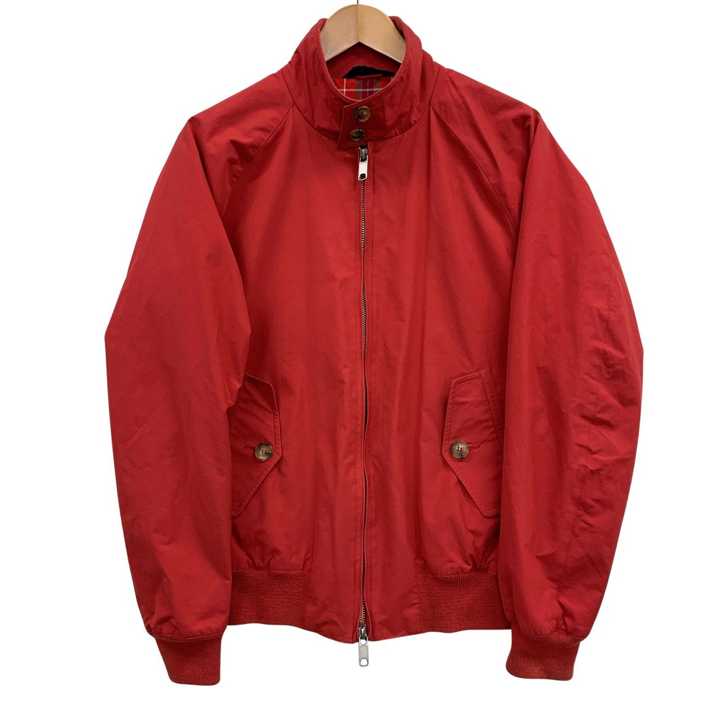 美品◆バラクータ G4 ハリントンジャケット レッド メンズ サイズ36 BARACUTA 【AFB16】