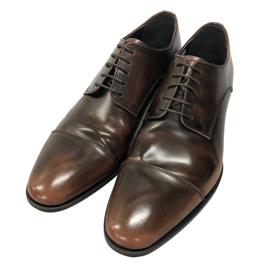 リーガル レースアップシューズ ストレートチップ ダークブラウン メンズ サイズ24.5 241S REGAL 約24.5cm【AFC45】